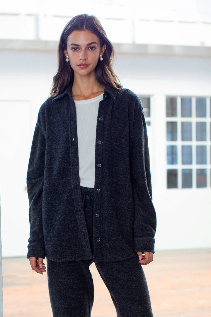 Velvet By Graham & Spencer OAKLEY SHERPA FLEECE SHACKET 2 Velvet By Graham & Spencer OAKLEY SHERPA FLEECE SHACKET