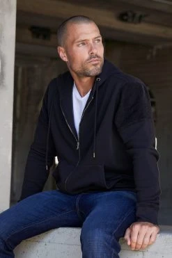 Velvet By Graham & Spencer DARIUS ZIP-UP HOODIE Mens