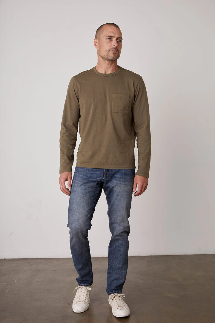 Velvet By Graham & Spencer OLIVER POCKET TEE Mens 2 Velvet By Graham & Spencer OLIVER POCKET TEE Mens