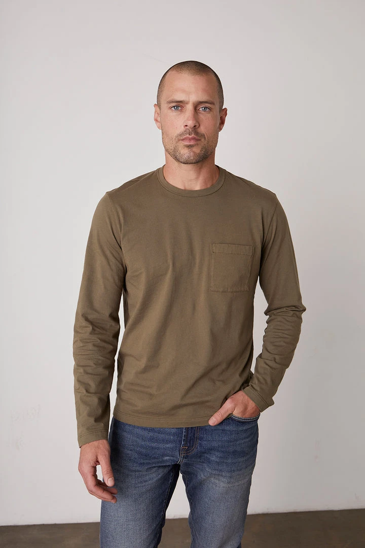 Velvet By Graham & Spencer OLIVER POCKET TEE Mens 4 Velvet By Graham & Spencer OLIVER POCKET TEE Mens