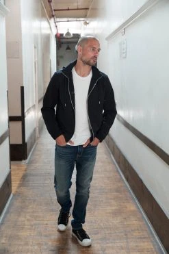 Velvet By Graham & Spencer DAMON ZIP UP HOODIE JACKET 7 Velvet By Graham & Spencer DAMON ZIP UP HOODIE JACKET