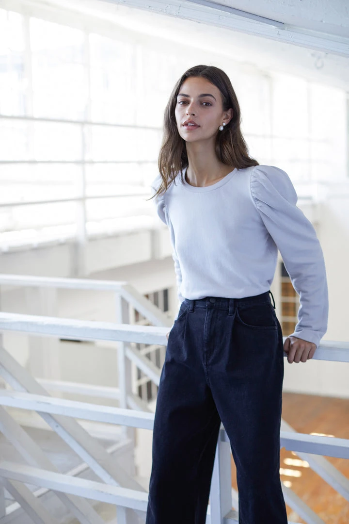 Velvet By Graham & Spencer Womens PEGGY PUFF SLEEVE SWEATSHIRT 7 Velvet By Graham & Spencer Womens PEGGY PUFF SLEEVE SWEATSHIRT