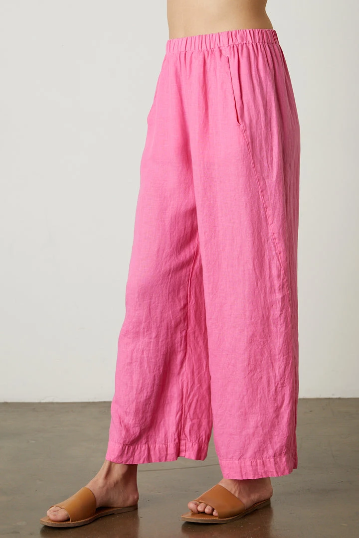 Velvet By Graham & Spencer Womens LOLA LINEN PANT 15 Velvet By Graham & Spencer Womens LOLA LINEN PANT