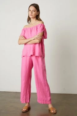 Velvet By Graham & Spencer Womens LOLA LINEN PANT 72 Velvet By Graham & Spencer Womens LOLA LINEN PANT