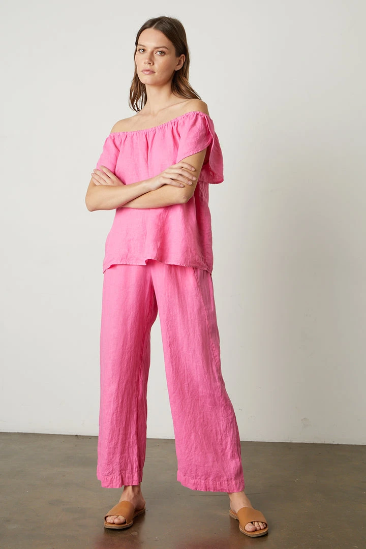 Velvet By Graham & Spencer Womens LOLA LINEN PANT 13 Velvet By Graham & Spencer Womens LOLA LINEN PANT