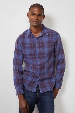 Velvet By Graham & Spencer Mens KENNETH PLAID BUTTON-UP SHIRT