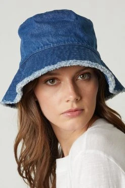 Velvet By Graham & Spencer FRINGED BUCKET HAT