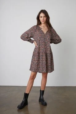 Velvet By Graham & Spencer ESTHER PRINTED DRESS