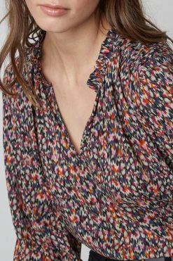 Velvet By Graham & Spencer IRIS PRINTED BLOUSE Womens