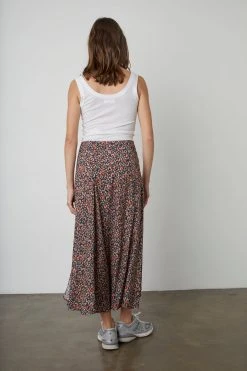 Velvet By Graham & Spencer Womens TITANIA PRINTED MIDI SKIRT 7 Velvet By Graham & Spencer Womens TITANIA PRINTED MIDI SKIRT