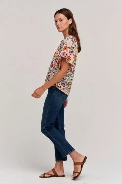 Velvet By Graham & Spencer LUCY PRINTED TOP Womens