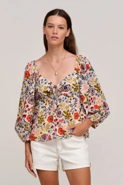 Velvet By Graham & Spencer STASS PRINTED TOP