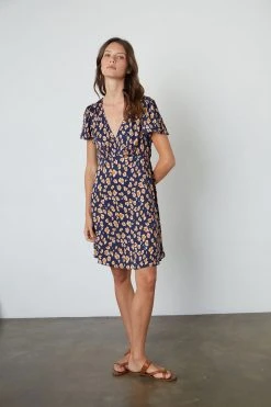 Velvet By Graham & Spencer DREW CHEETAH PRINT DRESS Womens