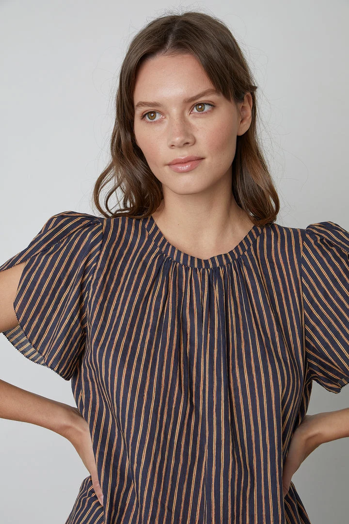 Velvet By Graham & Spencer Womens VIENNA STRIPED TOP 3 Velvet By Graham & Spencer Womens VIENNA STRIPED TOP