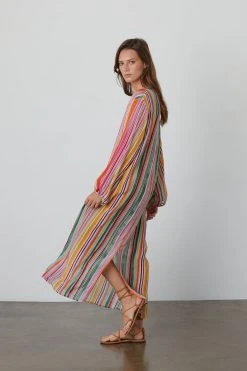 Velvet By Graham & Spencer PIA PRINTED MAXI DRESS 12 Velvet By Graham & Spencer PIA PRINTED MAXI DRESS