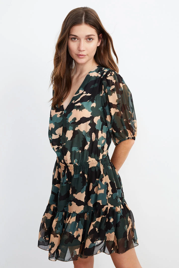 Velvet By Graham & Spencer Womens SASKIA HALF PLACKET DRESS 4 Velvet By Graham & Spencer Womens SASKIA HALF PLACKET DRESS