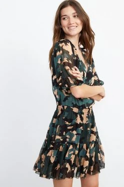 Velvet By Graham & Spencer Womens SASKIA HALF PLACKET DRESS 11 Velvet By Graham & Spencer Womens SASKIA HALF PLACKET DRESS