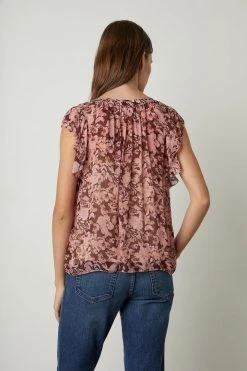 Velvet By Graham & Spencer DEMI PRINTED BLOUSE
