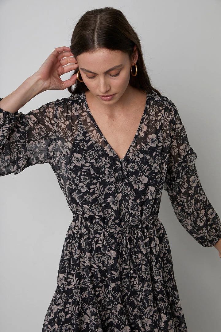 Velvet By Graham & Spencer Womens SELINA PRINTED BOHO DRESS 2 Velvet By Graham & Spencer Womens SELINA PRINTED BOHO DRESS