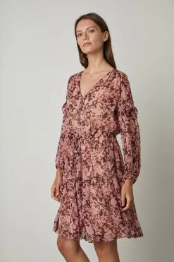 Velvet By Graham & Spencer Womens SELINA PRINTED BOHO DRESS 14 Velvet By Graham & Spencer Womens SELINA PRINTED BOHO DRESS