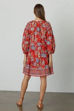 Velvet By Graham & Spencer Womens LILAH PRINTED TIERED DRESS 8 Velvet By Graham & Spencer Womens LILAH PRINTED TIERED DRESS