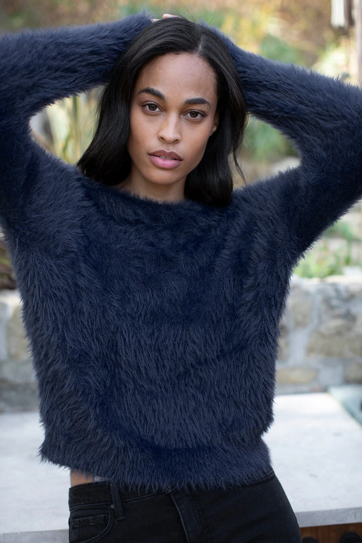 Velvet By Graham & Spencer Womens RAY CREW NECK SWEATER 6 Velvet By Graham & Spencer Womens RAY CREW NECK SWEATER