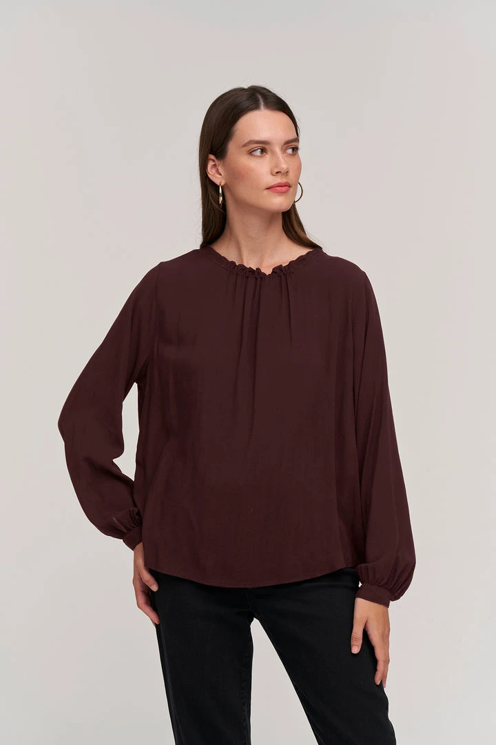 Velvet By Graham & Spencer Womens GINGER CHALLIS NECK TIE TOP 1 Velvet By Graham & Spencer Womens GINGER CHALLIS NECK TIE TOP