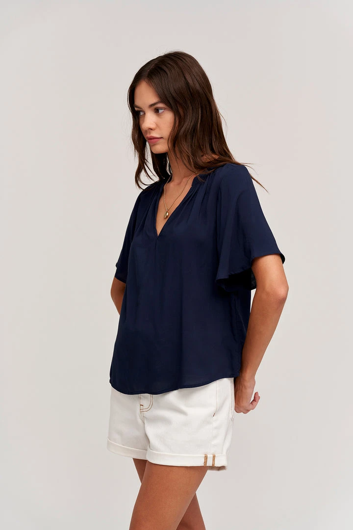 Velvet By Graham & Spencer Womens JAYCEE SPLIT NECK BLOUSE 9 Velvet By Graham & Spencer Womens JAYCEE SPLIT NECK BLOUSE