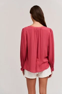 Velvet By Graham & Spencer JOLENE V-NECK BLOUSE Womens