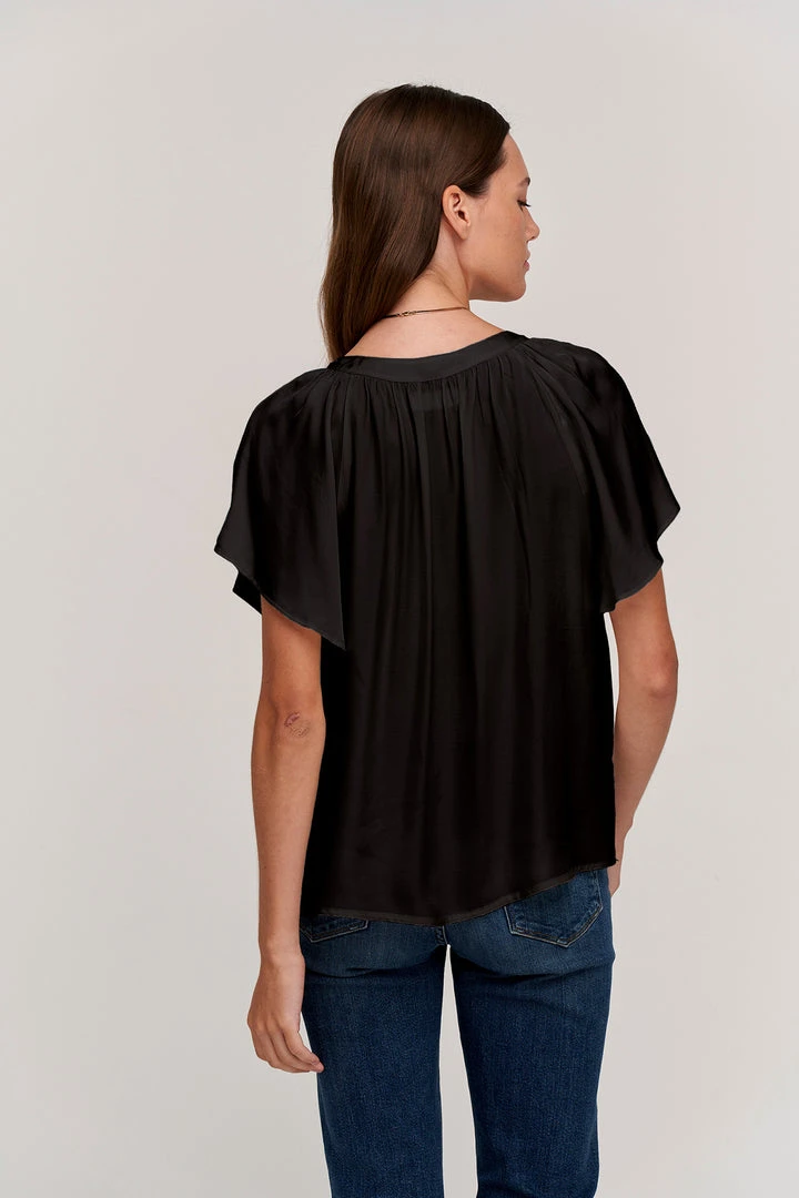 Velvet By Graham & Spencer LORENA V-NECK BLOUSE Womens 8 Velvet By Graham & Spencer LORENA V-NECK BLOUSE Womens