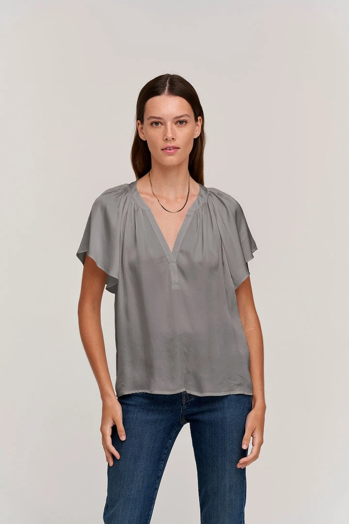 Velvet By Graham & Spencer LORENA V-NECK BLOUSE Womens 3 Velvet By Graham & Spencer LORENA V-NECK BLOUSE Womens
