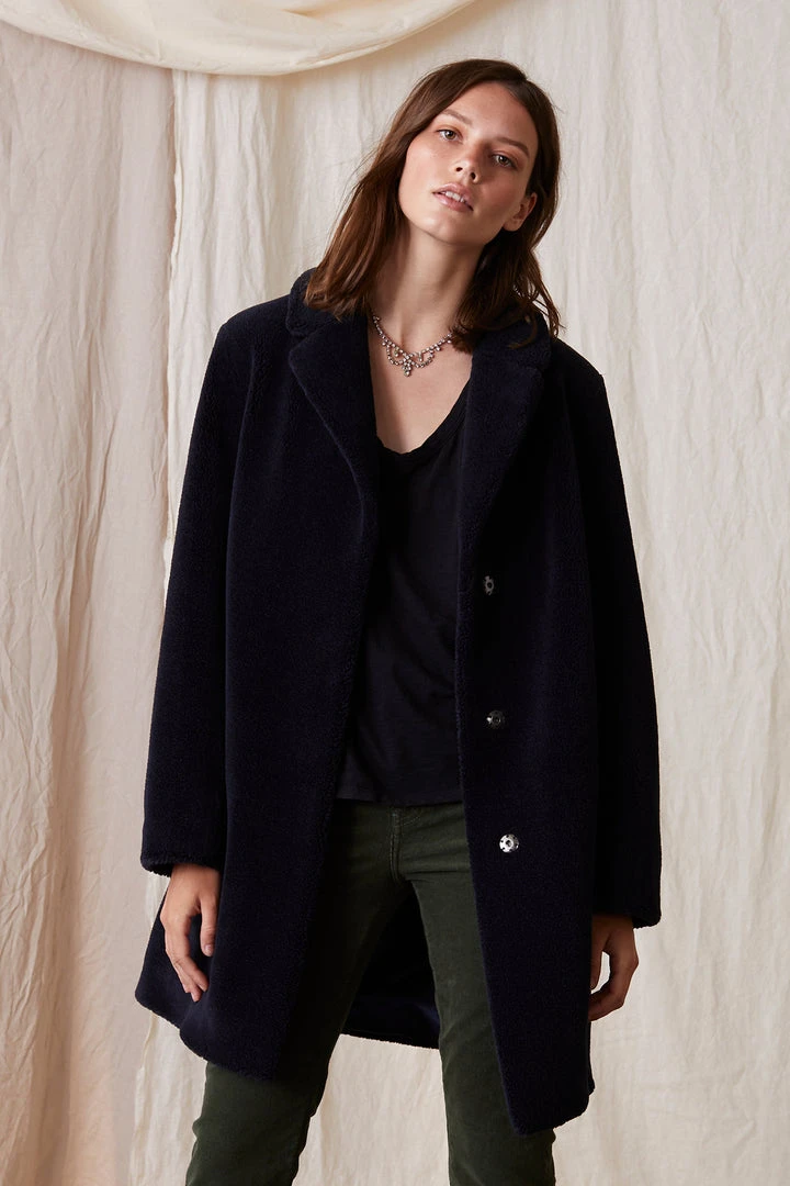 Velvet By Graham & Spencer TRISHELLE LUX SHERPA OVERSIZED COAT Womens 5 Velvet By Graham & Spencer TRISHELLE LUX SHERPA OVERSIZED COAT Womens