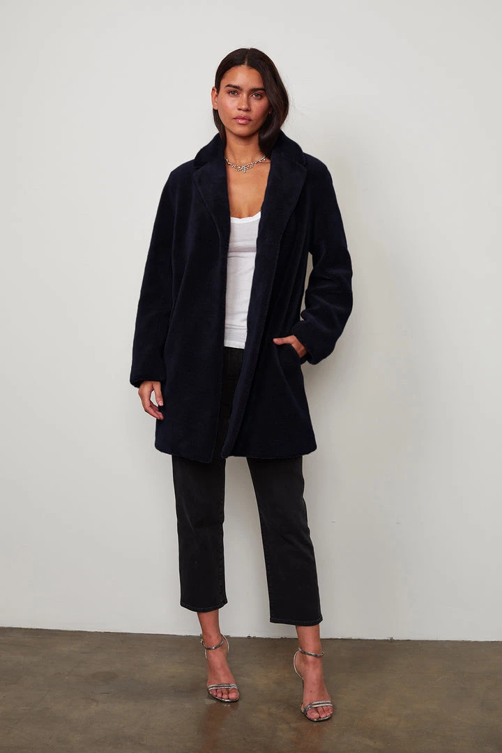 Velvet By Graham & Spencer TRISHELLE LUX SHERPA OVERSIZED COAT Womens 2 Velvet By Graham & Spencer TRISHELLE LUX SHERPA OVERSIZED COAT Womens