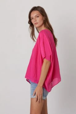 Velvet By Graham & Spencer ALINN BOXY V-NECK TOP 20 Velvet By Graham & Spencer ALINN BOXY V-NECK TOP