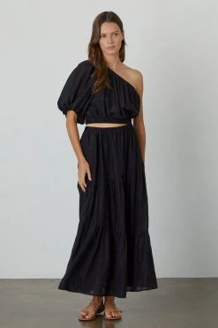 Velvet By Graham & Spencer CRISTA ONE SHOULDER MAXI DRESS Womens 14 Velvet By Graham & Spencer CRISTA ONE SHOULDER MAXI DRESS Womens