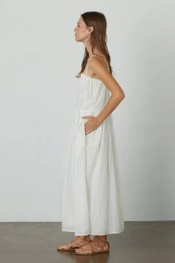 Velvet By Graham & Spencer Womens FARRAH RUFFLE CAMI DRESS