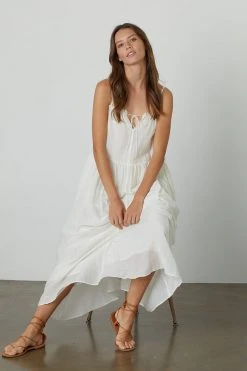 Velvet By Graham & Spencer Womens FARRAH RUFFLE CAMI DRESS