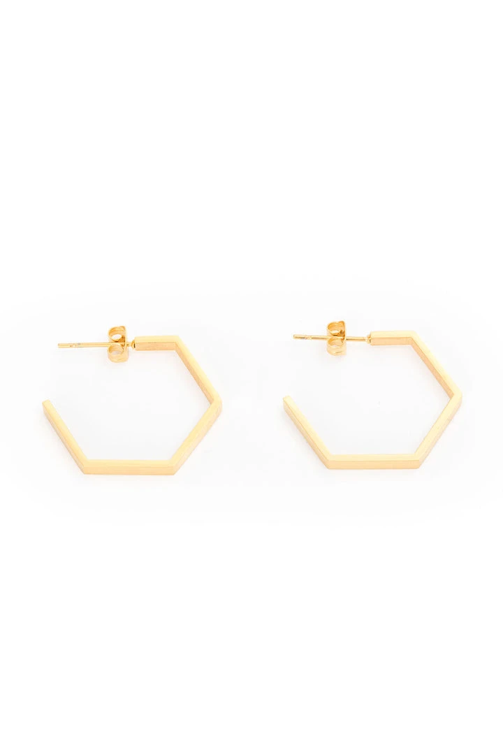 Velvet By Graham & Spencer HEXAGON HOOPS By SEOUL LITTLE 1 Velvet By Graham & Spencer HEXAGON HOOPS By SEOUL LITTLE