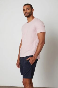 Velvet By Graham & Spencer Mens AMARO CREW NECK SLUB TEE