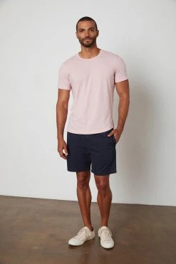 Velvet By Graham & Spencer Mens AMARO CREW NECK SLUB TEE