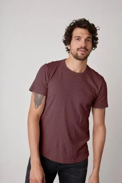 Velvet By Graham & Spencer Mens AMARO CREW NECK SLUB TEE