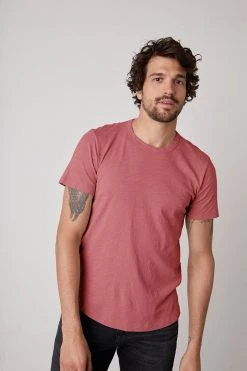 Velvet By Graham & Spencer Mens AMARO CREW NECK SLUB TEE