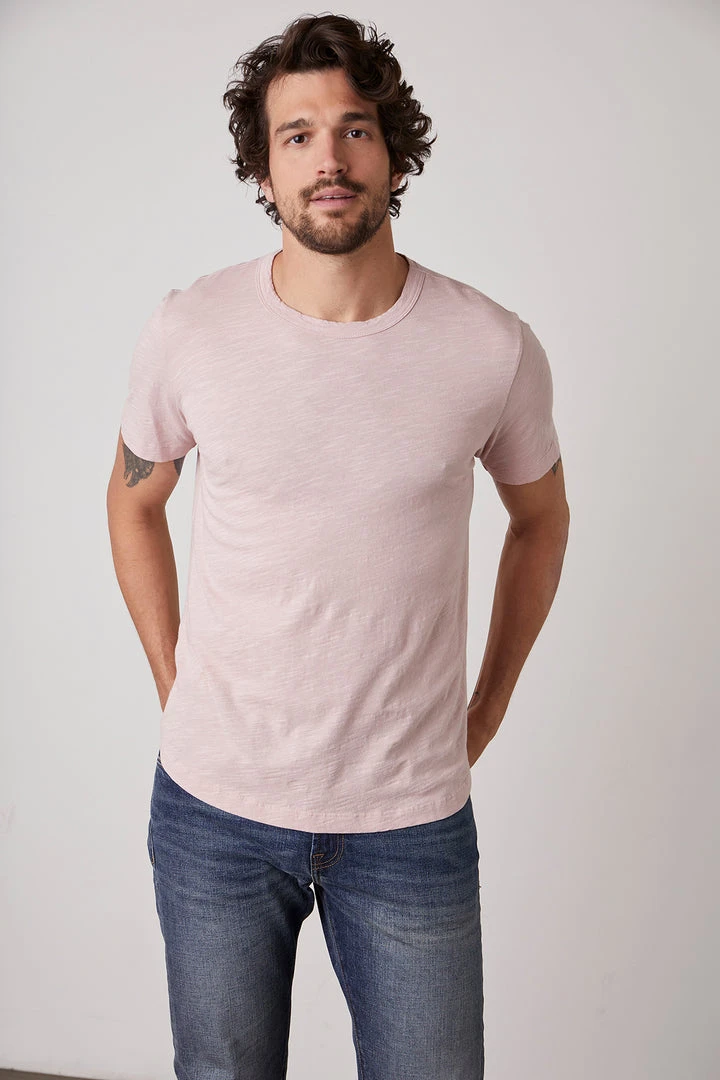 Velvet By Graham & Spencer Mens AMARO CREW NECK SLUB TEE 1 Velvet By Graham & Spencer Mens AMARO CREW NECK SLUB TEE