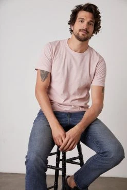 Velvet By Graham & Spencer Mens AMARO CREW NECK SLUB TEE 22 Velvet By Graham & Spencer Mens AMARO CREW NECK SLUB TEE