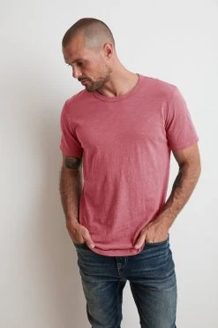 Velvet By Graham & Spencer Mens AMARO CREW NECK SLUB TEE 27 Velvet By Graham & Spencer Mens AMARO CREW NECK SLUB TEE
