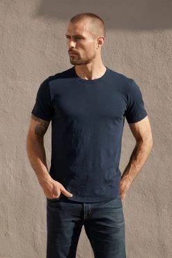 Velvet By Graham & Spencer Mens AMARO CREW NECK SLUB TEE