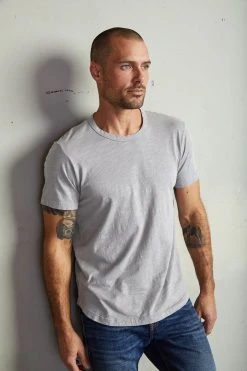 Velvet By Graham & Spencer Mens AMARO CREW NECK SLUB TEE 35 Velvet By Graham & Spencer Mens AMARO CREW NECK SLUB TEE