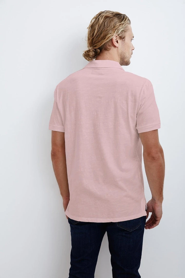 Velvet By Graham & Spencer Mens RANDALL COTTON SLUB POLO 15 Velvet By Graham & Spencer Mens RANDALL COTTON SLUB POLO