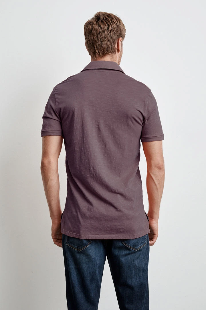 Velvet By Graham & Spencer Mens RANDALL COTTON SLUB POLO 6 Velvet By Graham & Spencer Mens RANDALL COTTON SLUB POLO