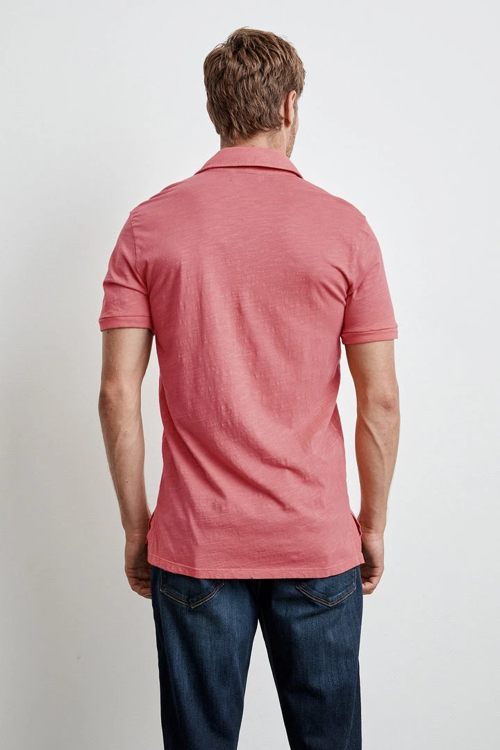 Velvet By Graham & Spencer RANDALL COTTON SLUB POLO Mens 6 Velvet By Graham & Spencer RANDALL COTTON SLUB POLO Mens